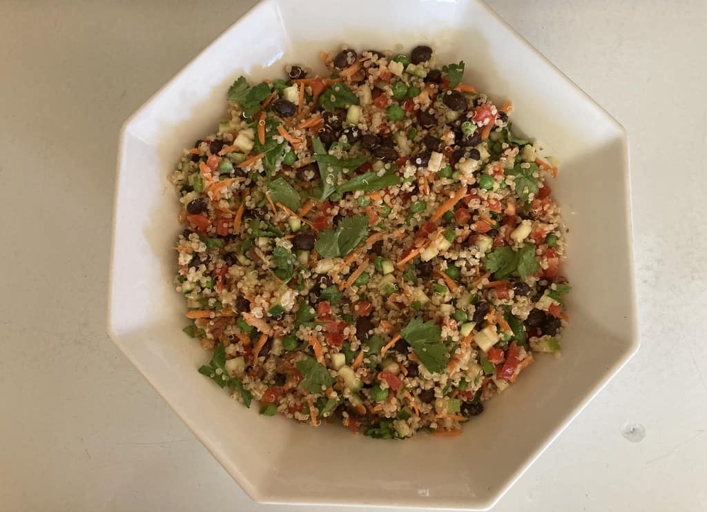 quinoa salad with toasted pecans